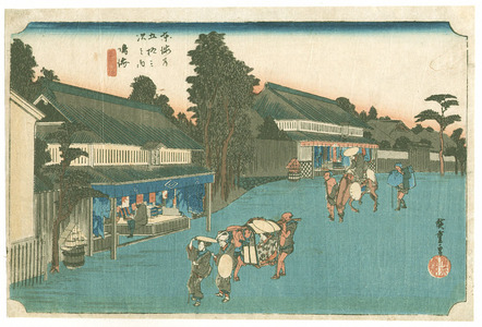 Utagawa Hiroshige: Narumi - Tokaido Gojusan Tsugi no Uchi (Hoeido) - Artelino