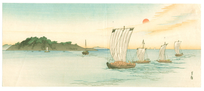 Yoshimoto Gesso: Ships in the Morning (Muller Collection) - Artelino