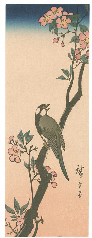 Utagawa Hiroshige: Bird and Plum (Muller Collection) - Artelino