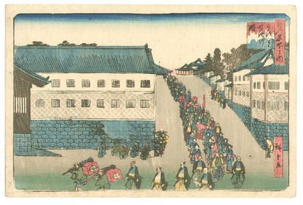 Utagawa Hiroshige: Kasumigaseki - Edo Meisho no Uchi - Artelino