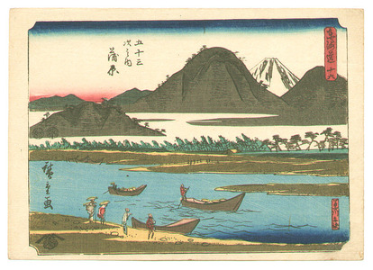 Utagawa Hiroshige: Kambara - Tokaido (chuban) - Artelino