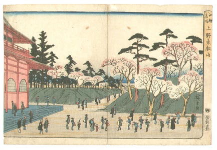 Ando Hiroshige, 歌川広重 (Ando Hiroshige)による浮世絵「Ueno - Edo Meisho」