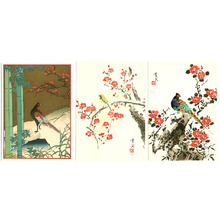 Unknown: Birds and Flowers (Three koban prints) - Artelino