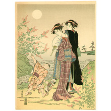 Japanese Print "Under the Full Moon" by Utagawa Toyokuni (Utagawa Toyokuni)