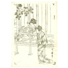 Kitagawa Utamaro: Two Beauties Key-block Prints - Artelino