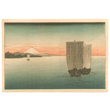Unknown: Boats and Mt.Fuji (small size) - Artelino