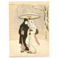 Suzuki Harunobu: Two Lovers - Artelino