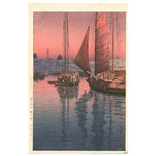 Tsuchiya Koitsu: Sunset at Tomonotsu (First Edition) - Artelino