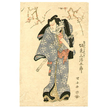 Utagawa Kuniyasu: Bando Mitsugoro - kabuki - Artelino