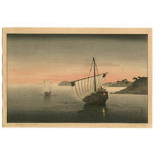 無款: Two Boats in the Sunset - Artelino