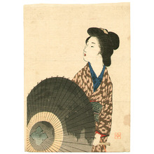 武内桂舟: Lady with Umbrella - Artelino