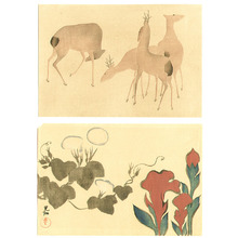 Ogata Korin After: Deer and Flowers - Artelino