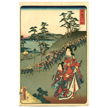 Japanischer Druck "Oiso - The Scenic Places of Tokaido" von Utagawa Kunisada, 歌川国貞 (Utagawa Kunisada)