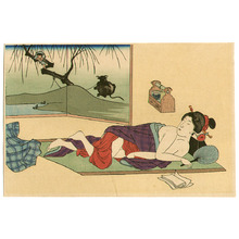 日本版画 "Sleeping Beauty" 由 Unknown, 無款 (null) 创作