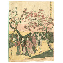 Kitagawa Utamaro: Looking at Red Maples - Edo Meisho Asobi - Artelino