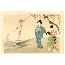 Toyohara Chikanobu: Wisteria - Edo Brocade Pictures - Artelino