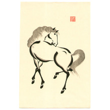 日本版画 "Zen Horse - 3" 由 Unknown, 無款 (null) 创作