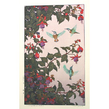 吉田遠志: Hummingbirds and Fuchsia - Artelino