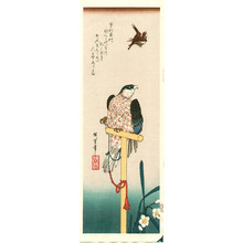 Utagawa Hiroshige: Hawk and Sparrow - Artelino