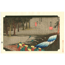 Ando Hiroshige, 歌川広重 (Ando Hiroshige)による浮世絵「Tsuchiyama - Tokaido Gojusan Tsugi (Hoeido)」