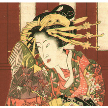 Japanese Print "Doll Seller and Courtesan" by Utagawa Toyokuni (Utagawa II Toyokuni)