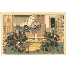 Japanese Print "47 Ronin - Kanadehon Chushingura Act.10" by Utagawa Kunisada, 歌川国貞 (Utagawa Kunisada)