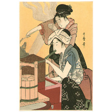 Kitagawa Utamaro: Beauty in Kitchen - Artelino