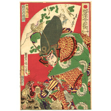 Toyohara Kunichika: Kiyomasa and Tiger - Twelve Months of Geographical Names - Artelino
