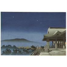 Japanese Print "Stary Night at Kiyomizu Temple" by Unknown, 無款 (null)