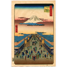 Ando Hiroshige, 歌川広重 (Ando Hiroshige)による浮世絵「Meisho Edo Hyakkei - Suruga-cho」