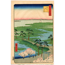 Utagawa Hiroshige: Meisho Edo Hyakkei - Sunamura, Motohachiman - Artelino