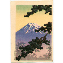 Kawase Hasui, 川瀬巴水 (Kawase Hasui)创作的日本版画《Mt.Fuji》