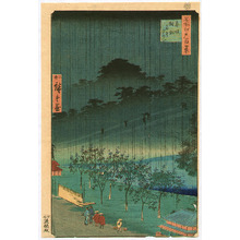 三代目歌川広重: Akasaka - One Hundred Famous View of Edo - Artelino
