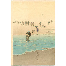 Toyohara Chikanobu: Gathering Clams - Artelino