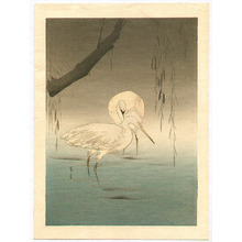 Watanabe Seitei: Two Egrets by a Willow - Artelino