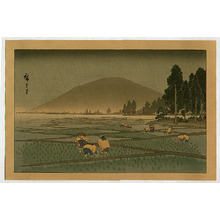 Ando Hiroshige, 歌川広重 (Ando Hiroshige)による浮世絵「Planting Rice」