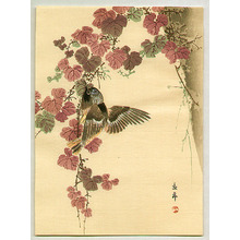 Imao Keinen: Bird and Purple Leaves - Artelino