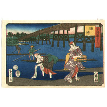 Utagawa Hiroshige III: Okazaki - Fifty Three Stations of Tokaido - Artelino