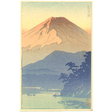 川瀬巴水: Mt. Fuji and Shojin Lake - Artelino