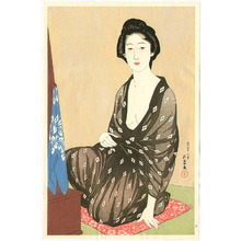 橋口五葉: Woman in a Summer Kimono - Artelino