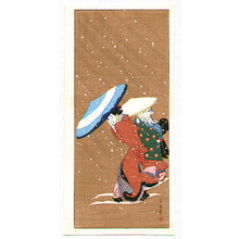 Kitagawa Fujimaro: Outing in the Snow - Artelino