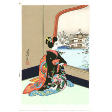 Hasegawa Sadanobu III: Maiko and Golden Pavilion - Artelino