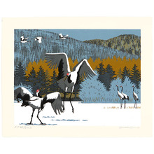 Japanese Print "Cranes" by Unknown, 無款 (null)