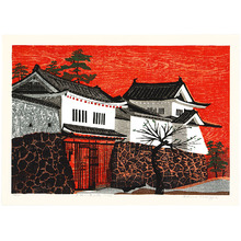 Kasamatsu Shiro: Castle in Red Sunset - Artelino