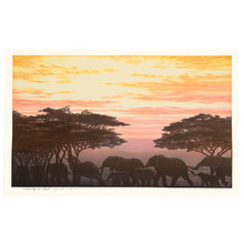 Yoshida Toshi: Evening in East Africa - Artelino