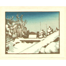 Inagaki Tomoo: Rooftops - Clearing after the Snow - Artelino