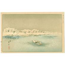 Utagawa Hiroshige: Sumida River in Snow - Artelino