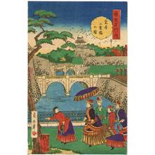 Kobayashi Ikuhide: Niju-bashi Bridge - Famous Places of Tokyo - Artelino