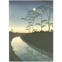 古峰: Canal by the Moonlight - blue version - Artelino