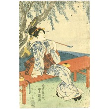 Japanese Print "Firefly Hunting" by Utagawa Kunisada, 歌川国貞 (Utagawa Kunisada)